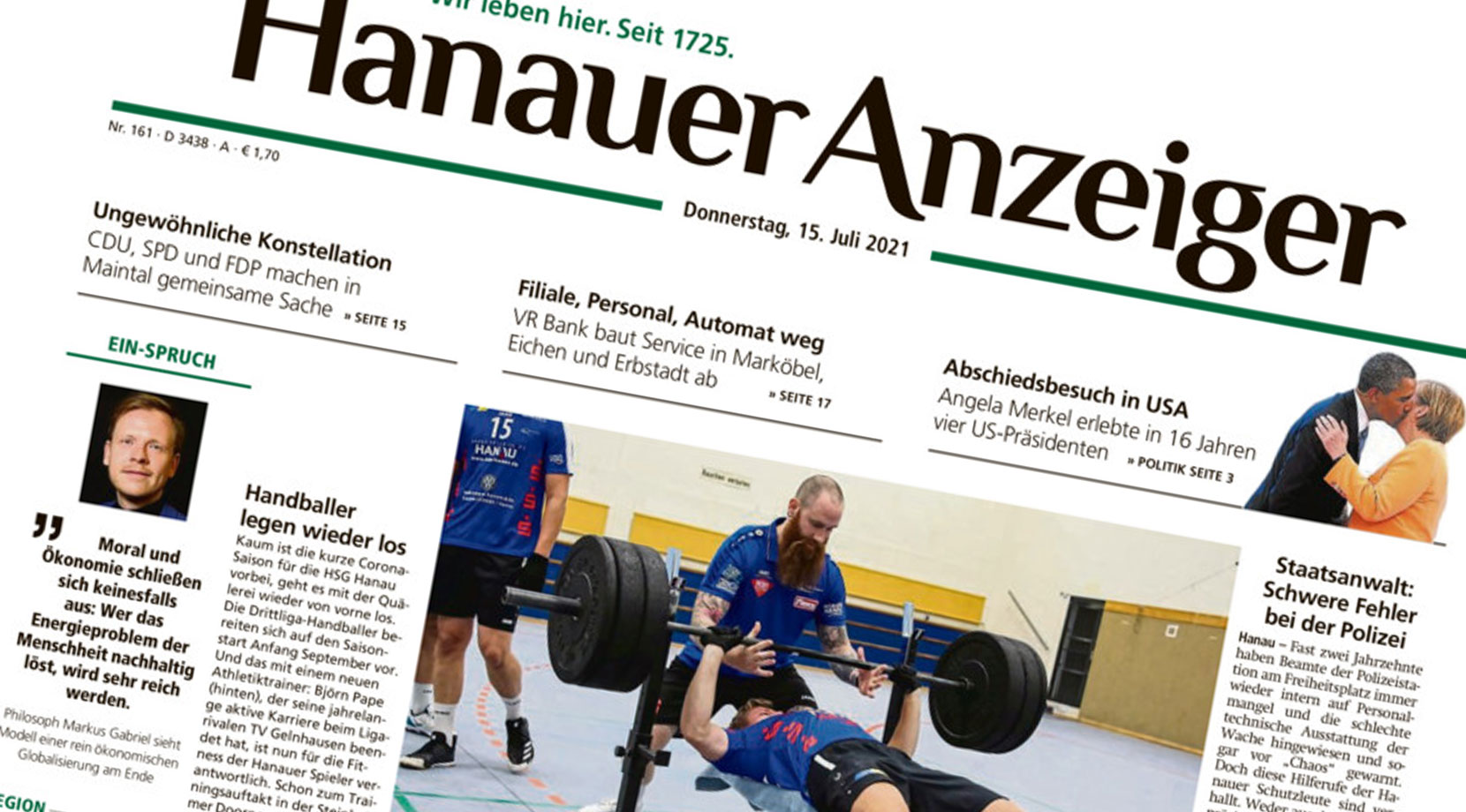 Hanauer Anzeiger bleibt bis 2023 Druck und Medienpartner der HSG Hanau