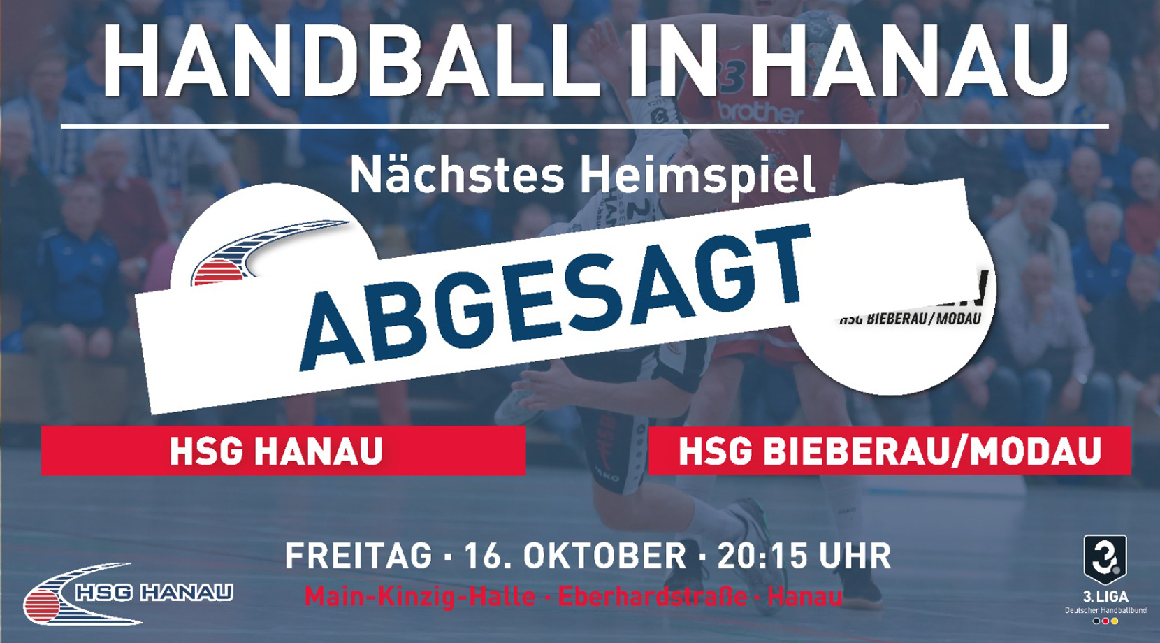Derby zwischen HSG Hanau und Groß-Bieberau abgesagt